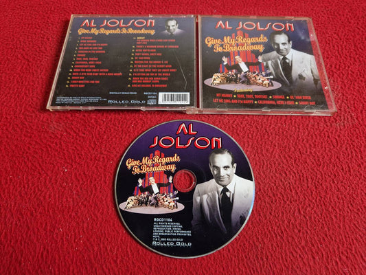AL JOLSON GIVE MY REGARDS TO BROADWAY CD