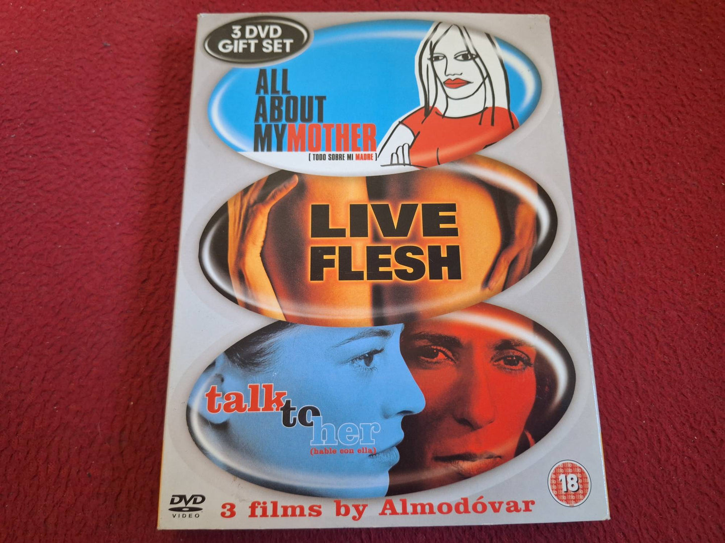 ALL ABOUT MY MOTHER / LIVE FLESH / TALK TO HER [ SPANSKT TAL ] BOX DVD