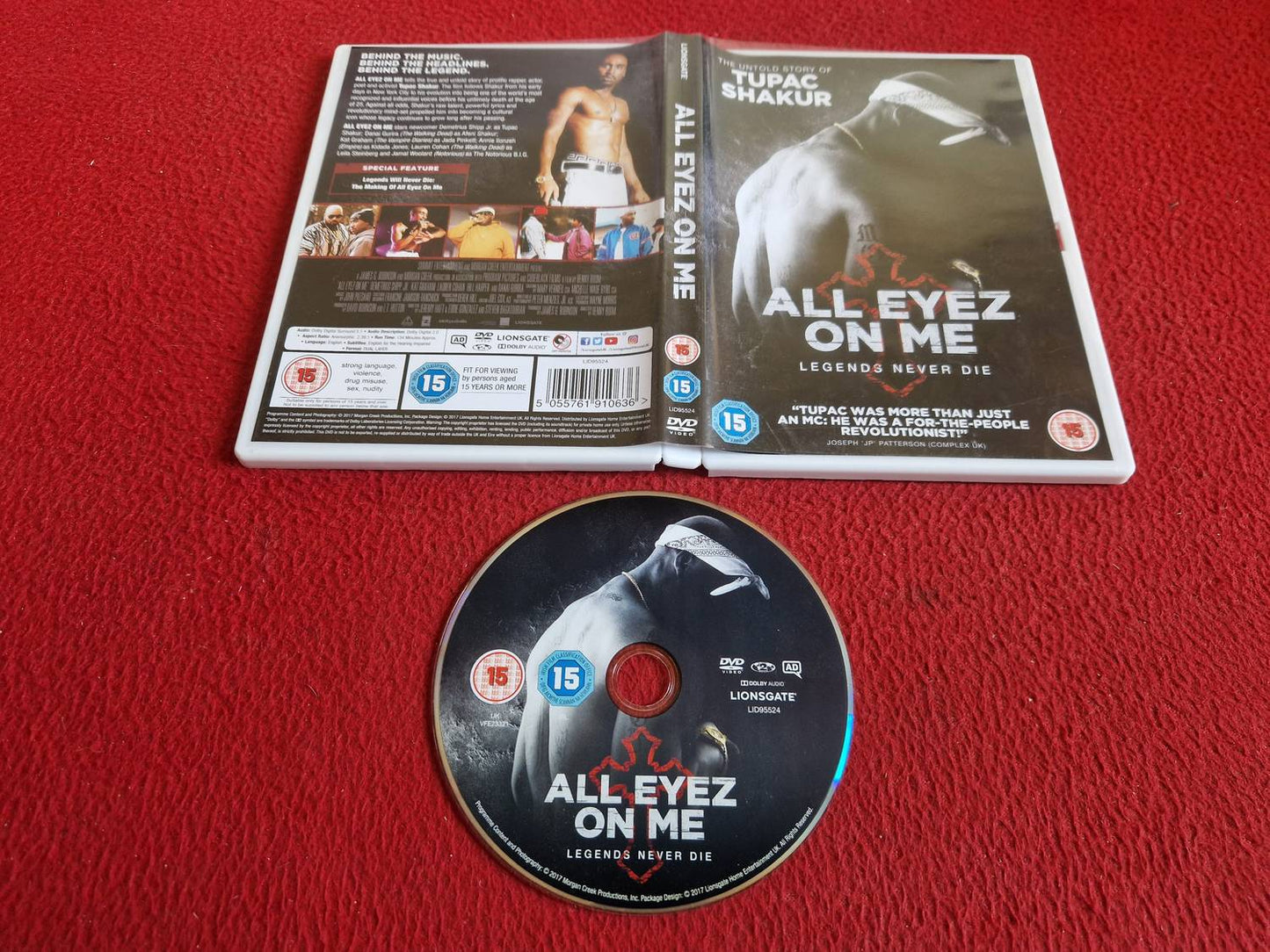 ALL EYEZ ON ME [ UNTOLD STORY OF TUPAC SHAKUR ] DVD
