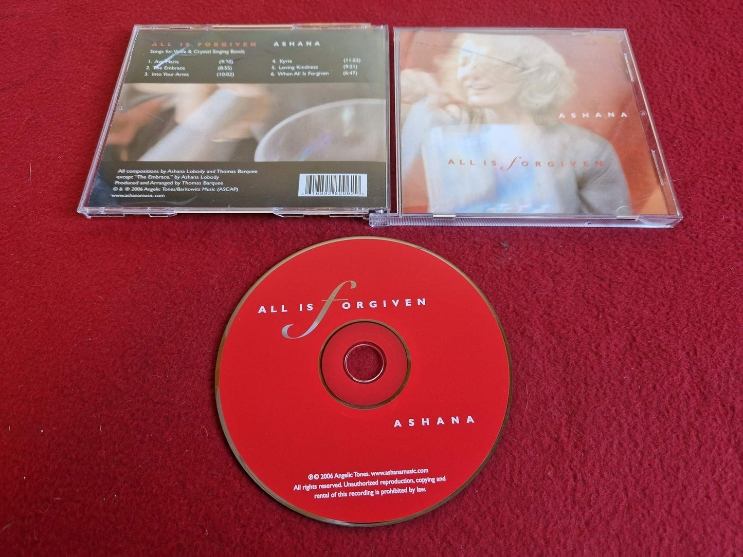 ALL IS FORGIVEN ASHANA CD