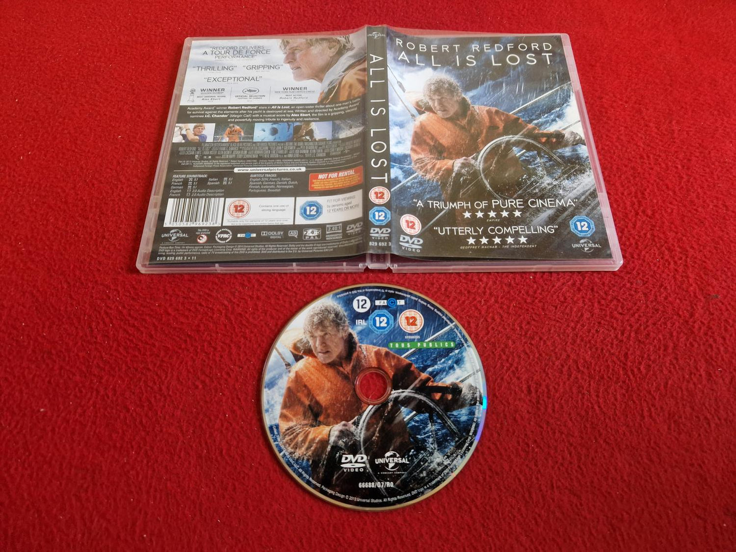 ALL IS LOST DVD