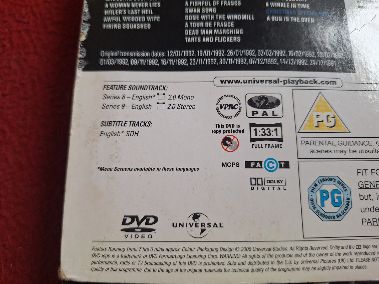 'ALLO 'ALLO SERIES 8 & 9 BOX DVD
