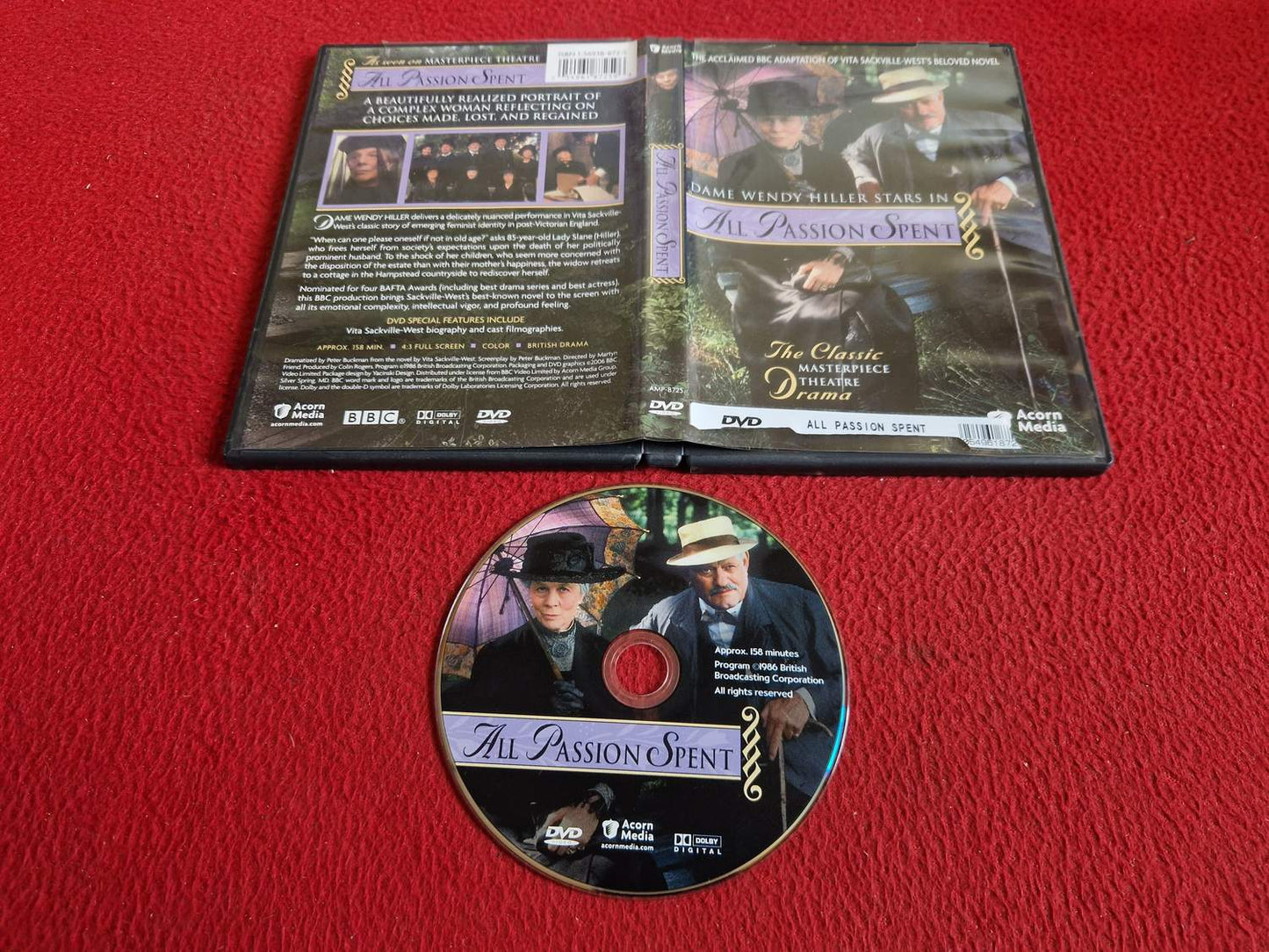 ALL PASSION SPENT DVD