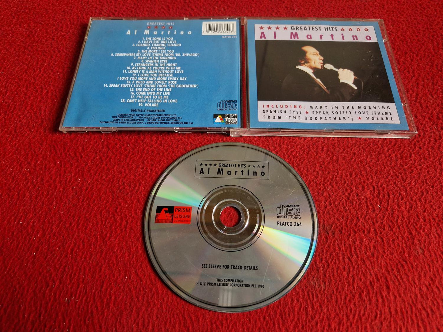 AL MARTINO GREATEST HITS CD