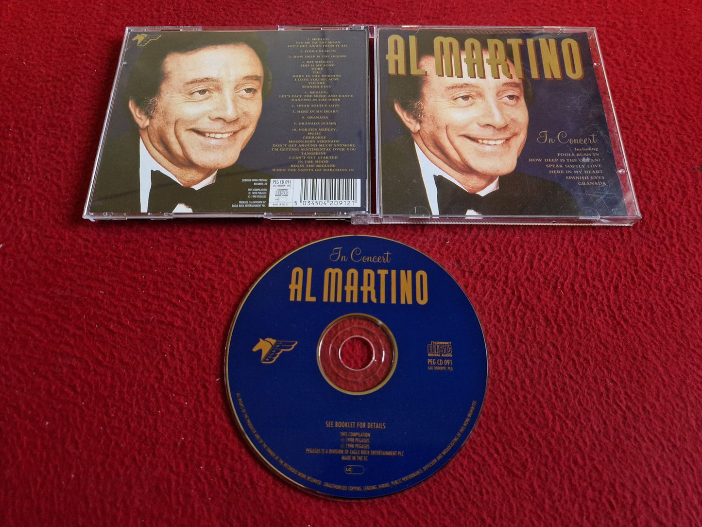 AL MARTINO IN CONCERT CD