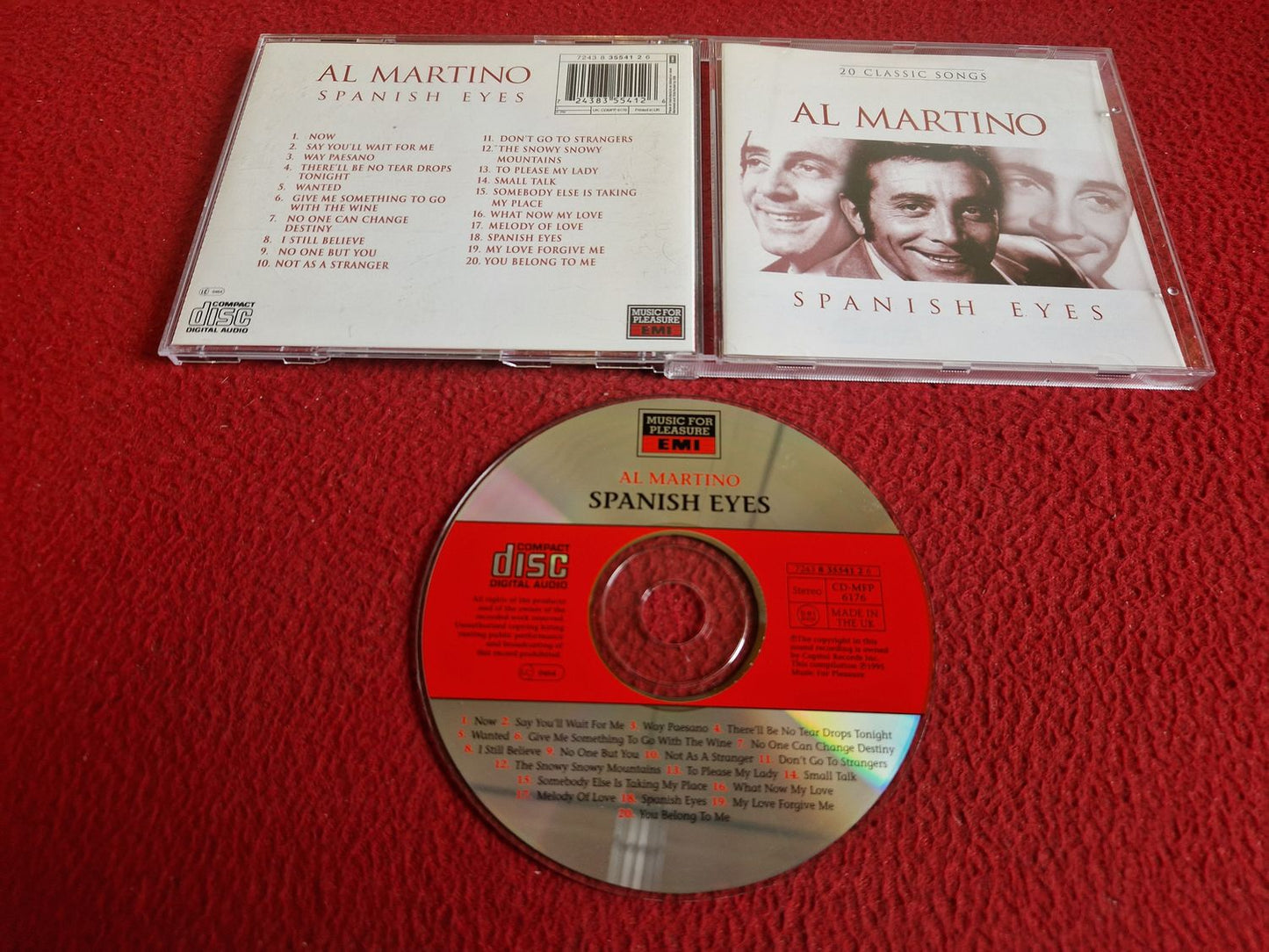 AL MARTINO SPANISH EYES 20 CLASSIC SONGS CD