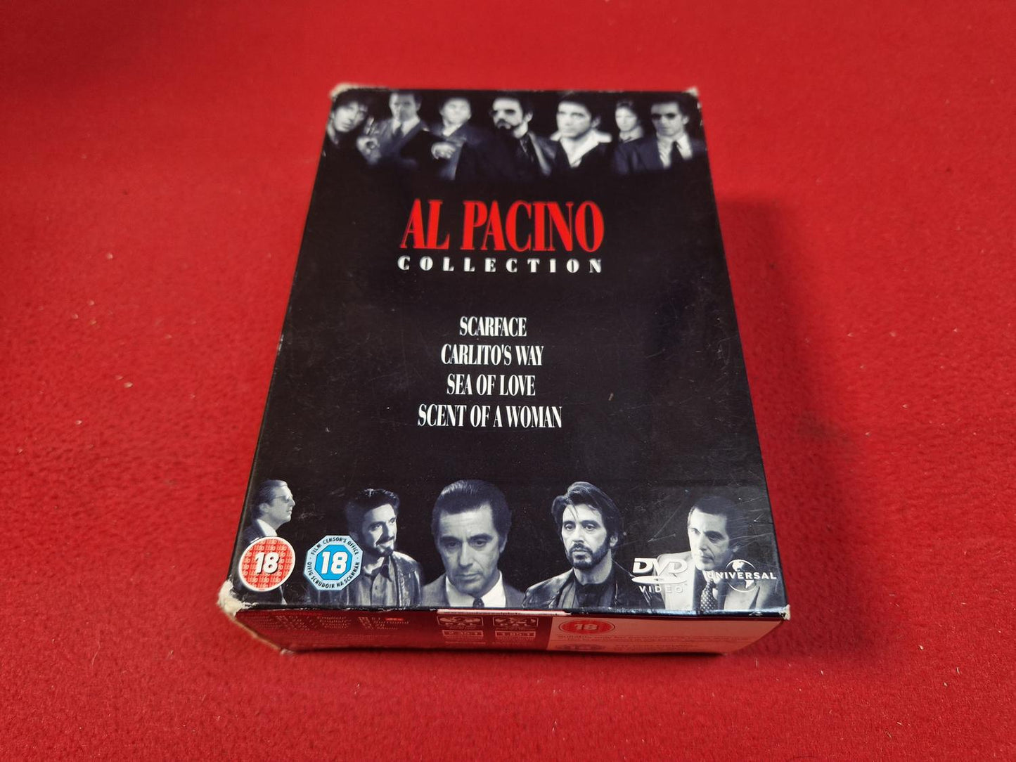 AL PACINO SCARFACE / CARLITO'S WAY / SEA OF LOVE / SCENT OF A WOMAN BOX till DVD
