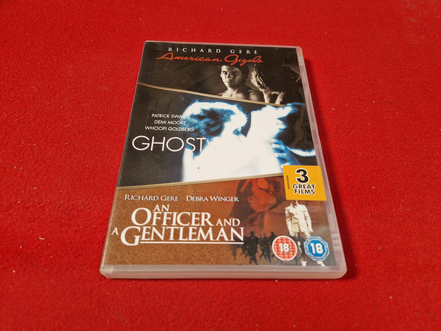AMERICAN GIGOLO / GHOST / AN OFFICER AND A GENTLEMAN BOX till DVD
