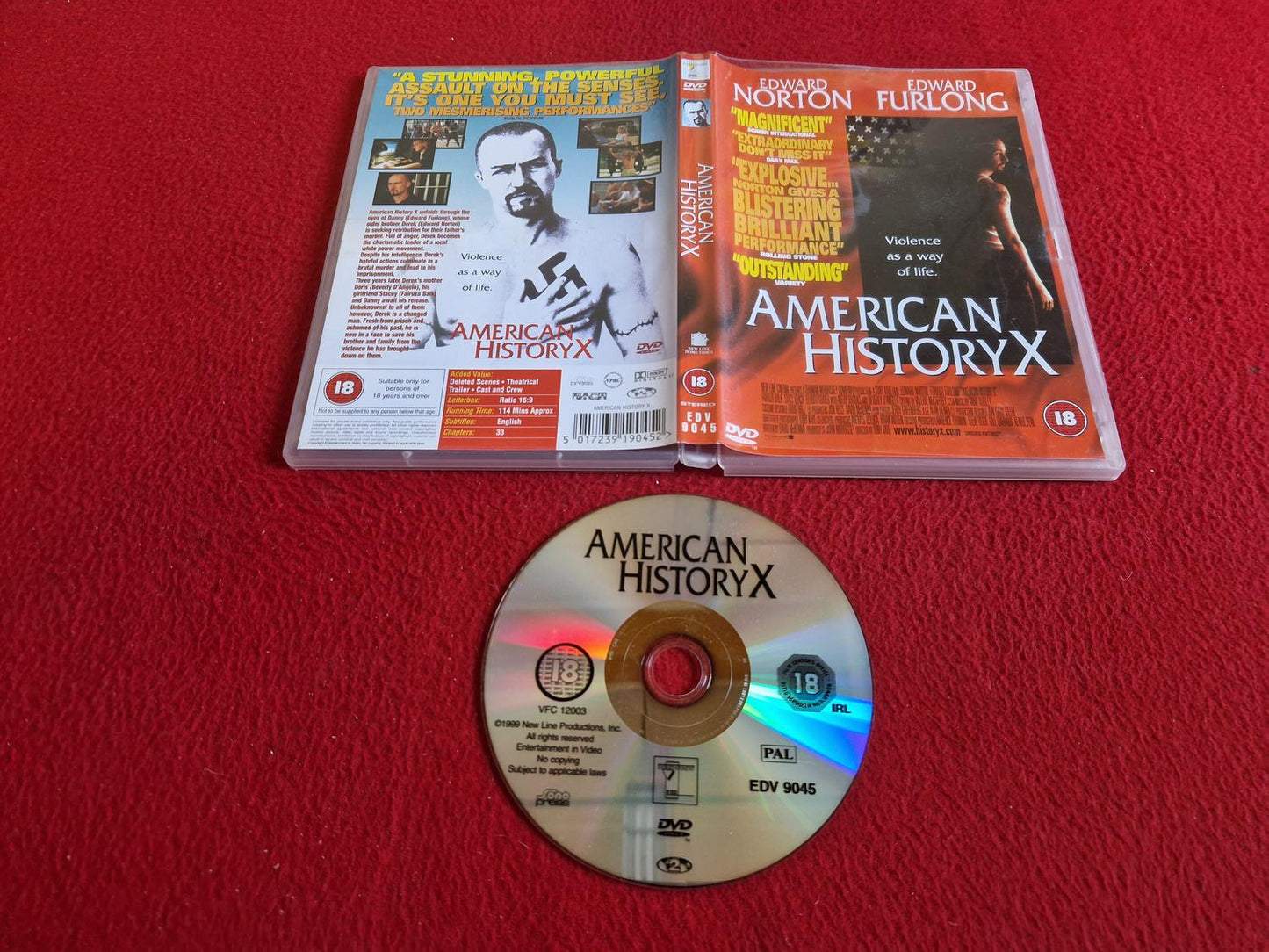 AMERICAN HISTORY X DVD