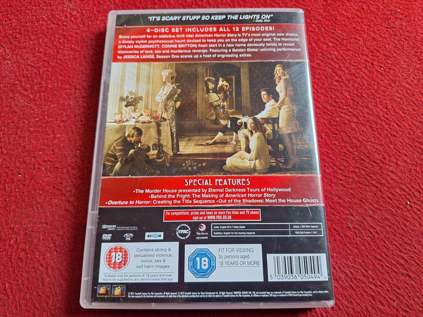 AMERICAN HORROR STORY SEASON 1 BOX DVD
