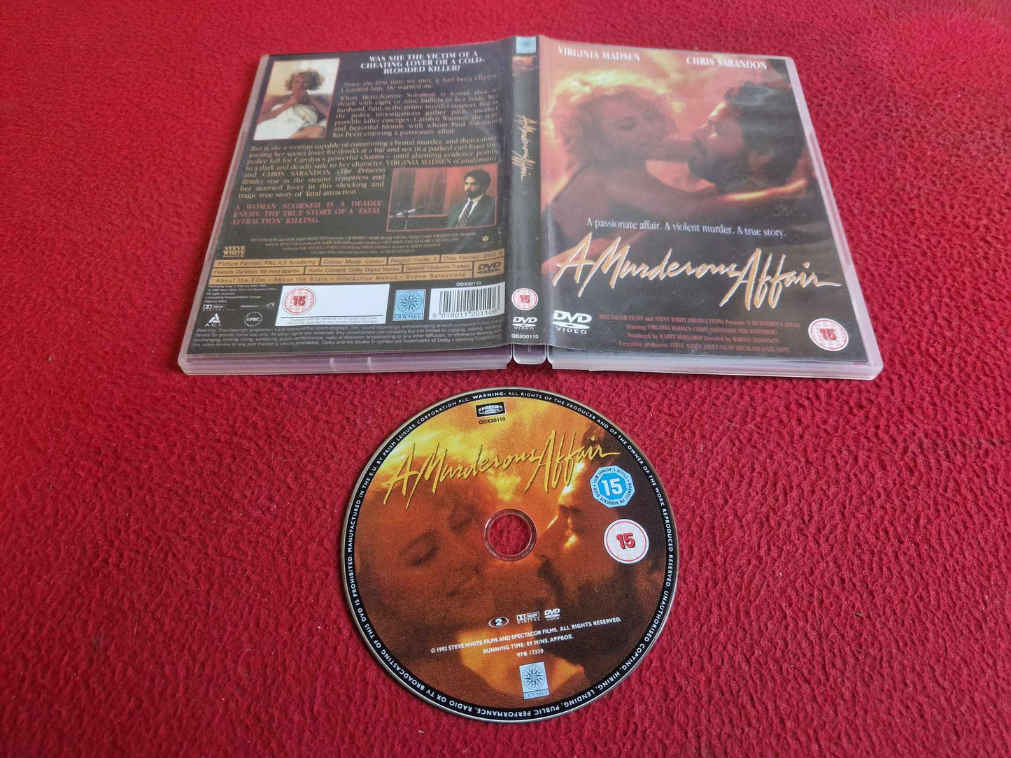 A MURDEROUS AFFAIR DVD