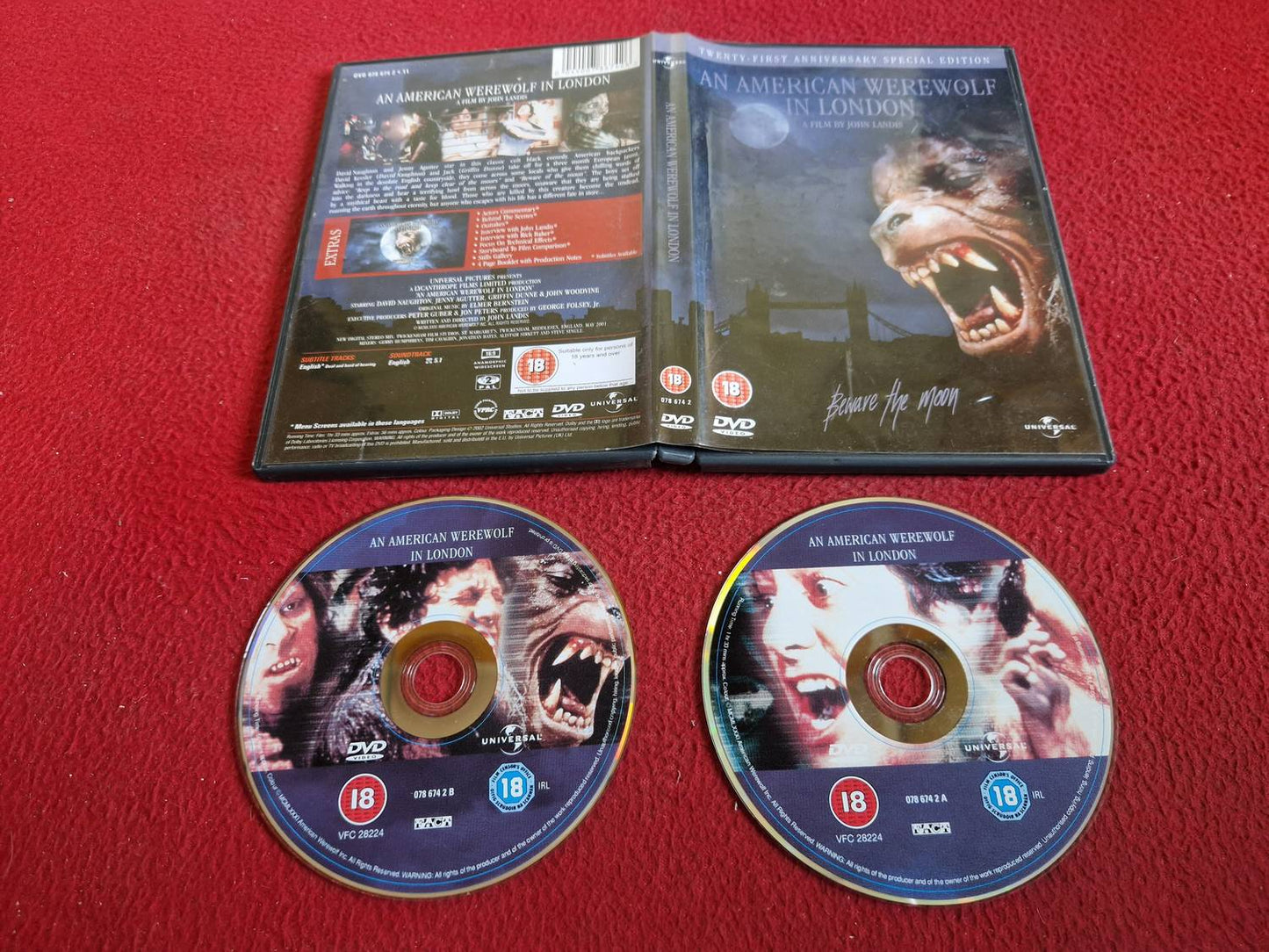 AN AMERICAN WEREWOLF IN LONDON DVD
