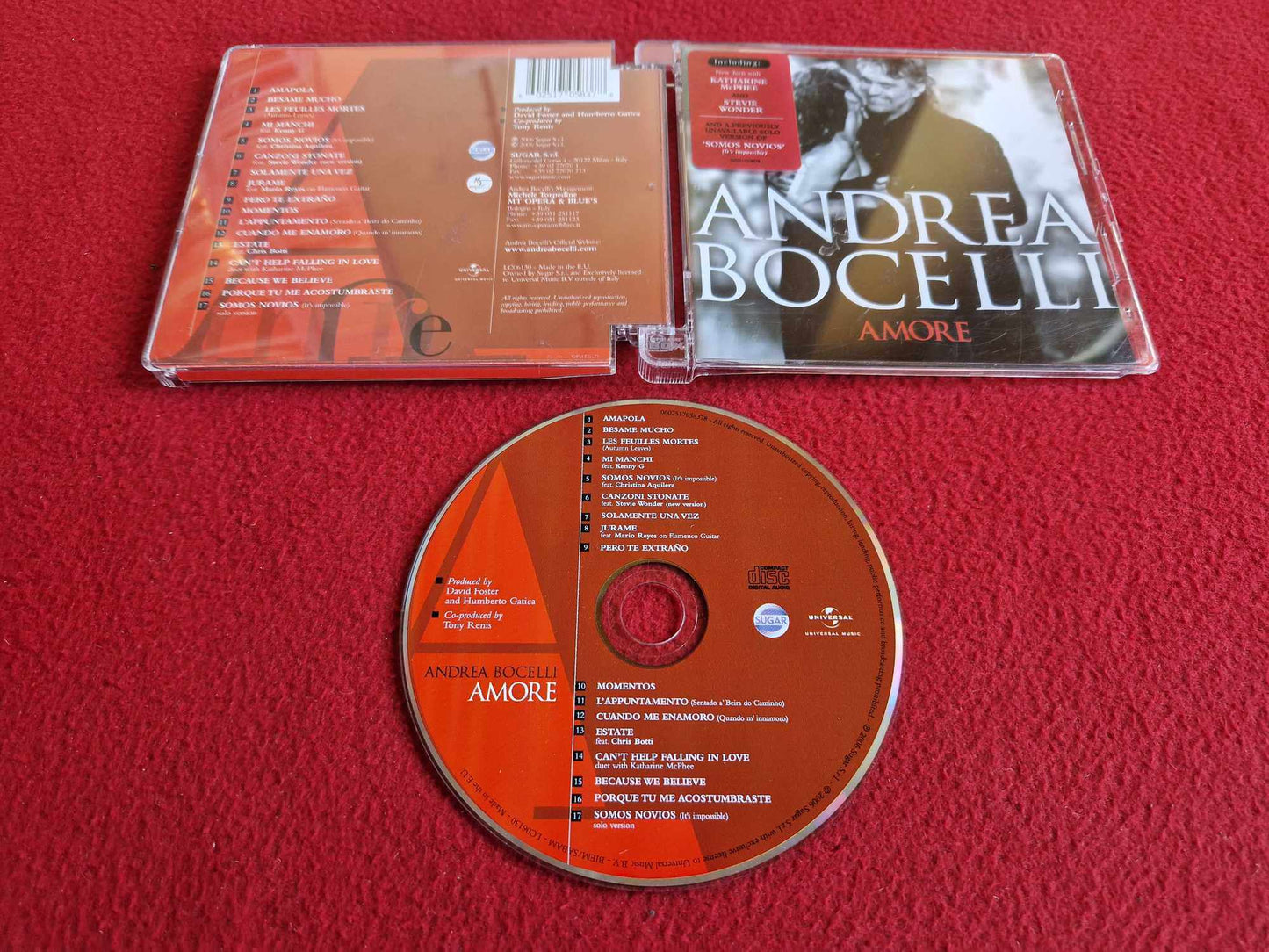 ANDREA BOCELLI AMORE CD