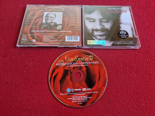 ANDREA BOCELLI LORIN MAAZEL LONDON SYMPHONY ORCHESTRA SENTIMENTO CD