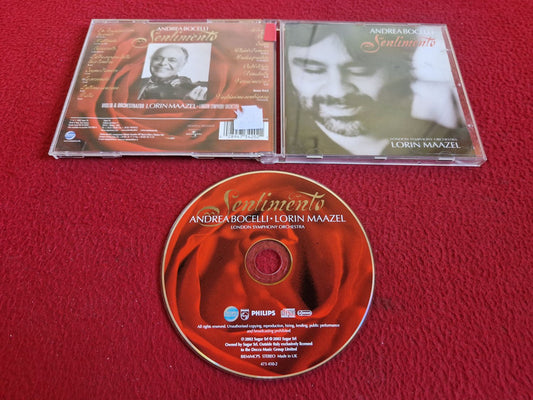 ANDREA BOCELLI & LORIN MAAZEL LONDON SYMPHONY ORCHESTRA SENTIMENTO CD