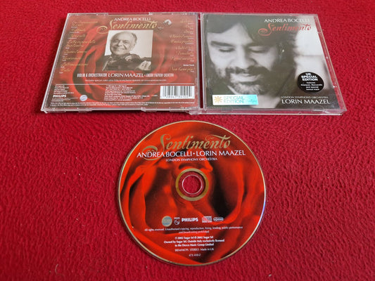 ANDREA BOCELLI - LORIN MAZEEL LONDON SYMPHONY ORCHESTRA SENTIMENTO CD