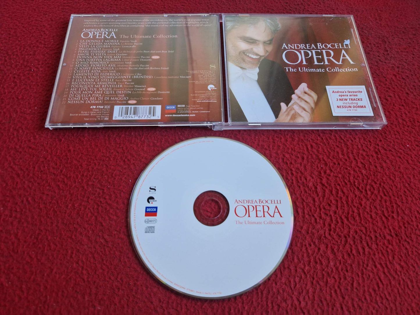 ANDREA BOCELLI OPERA THE ULTIMATE COLLECTION CD
