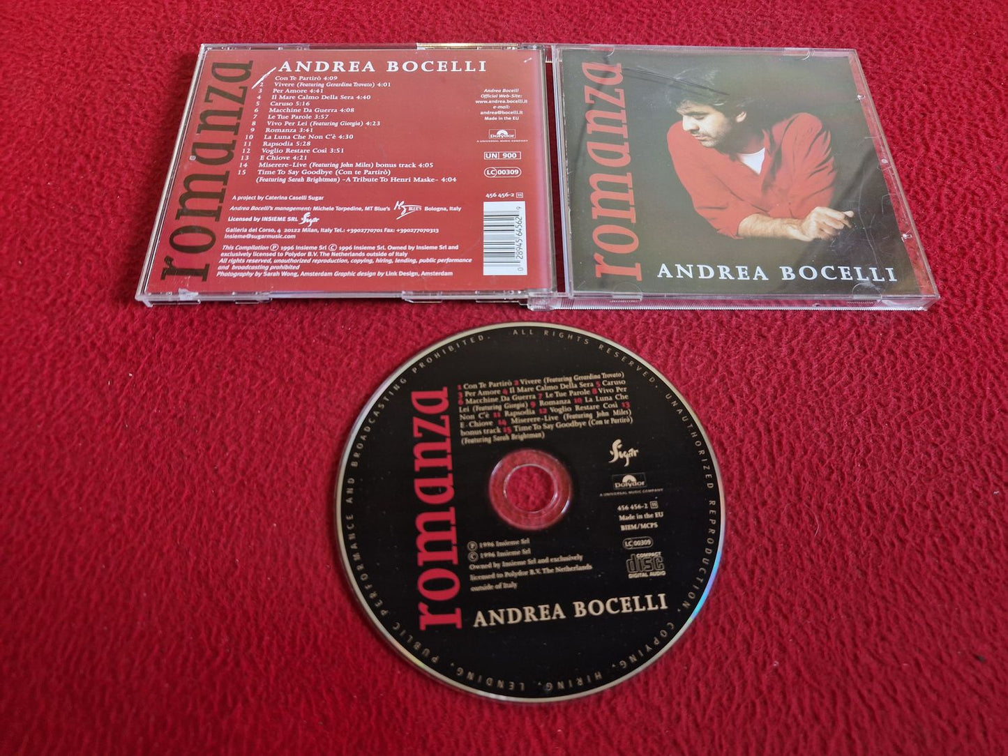 ANDREA BOCELLI ROMANZA CD