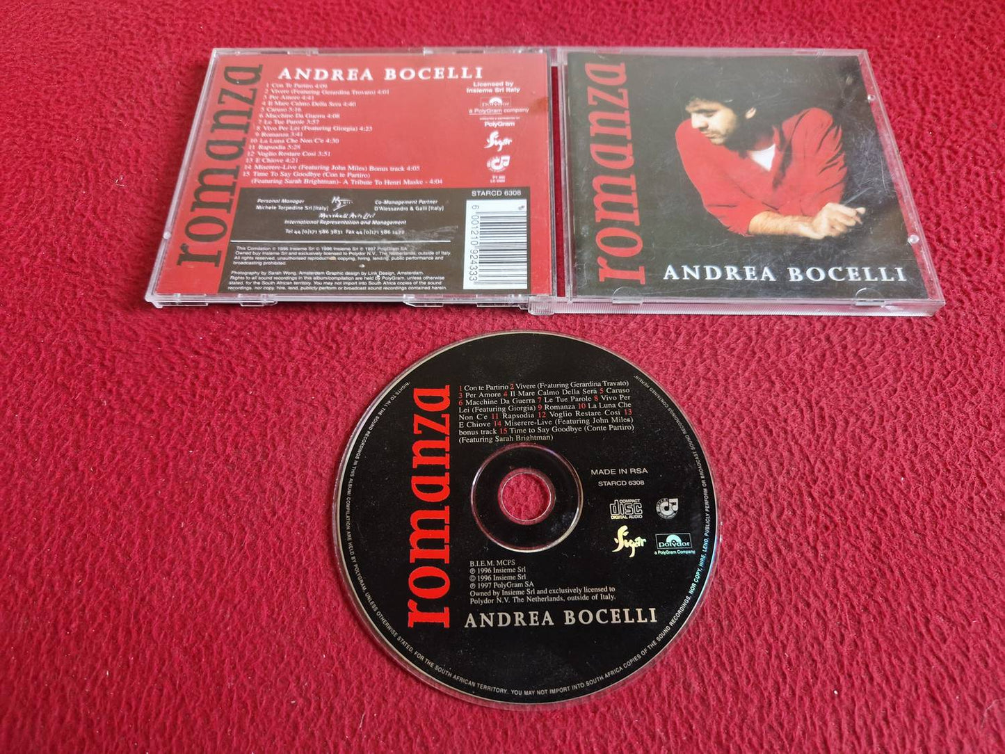 ANDREA BOCELLI ROMANZA CD