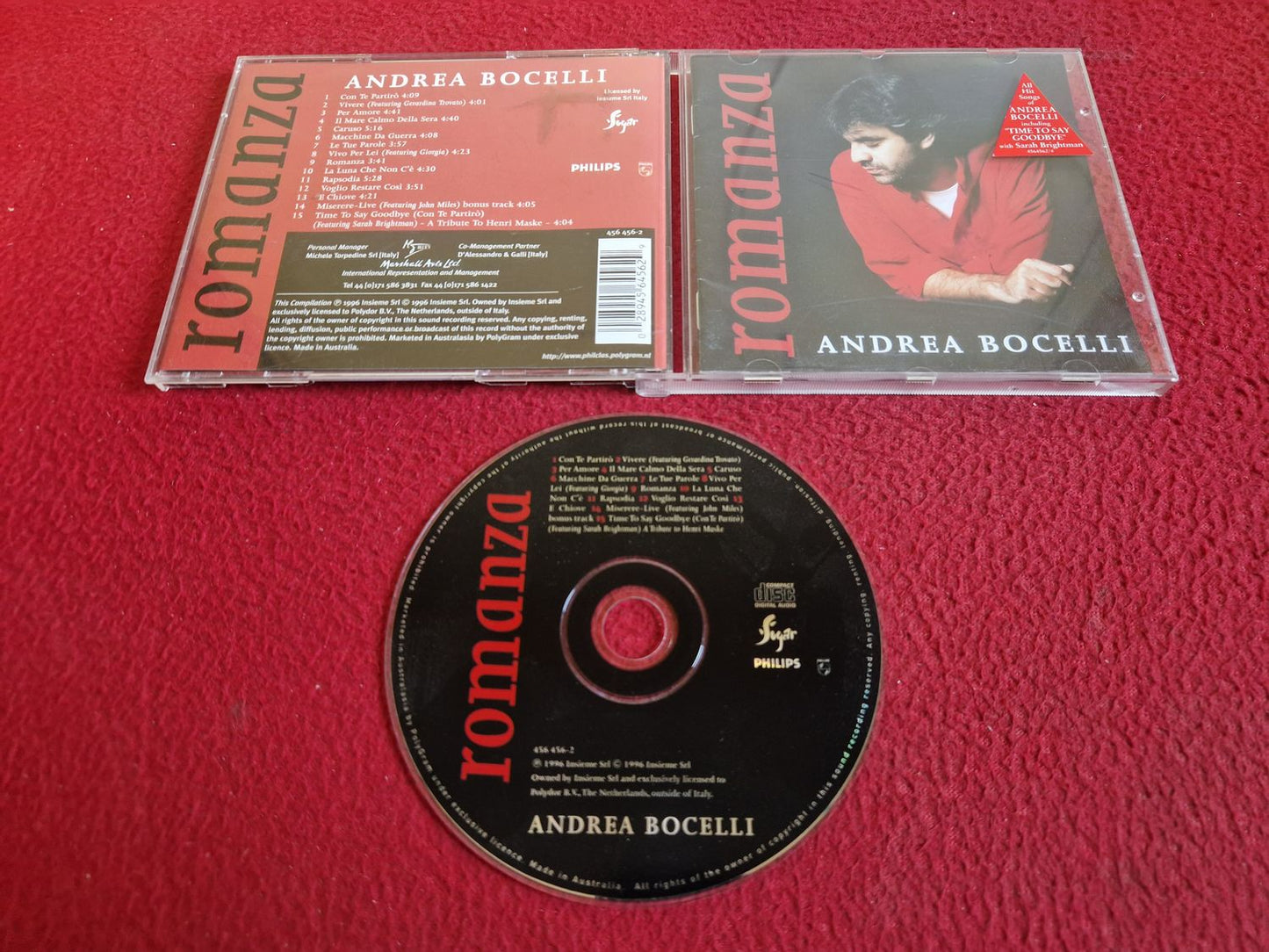 ANDREA BOCELLI ROMANZA CD