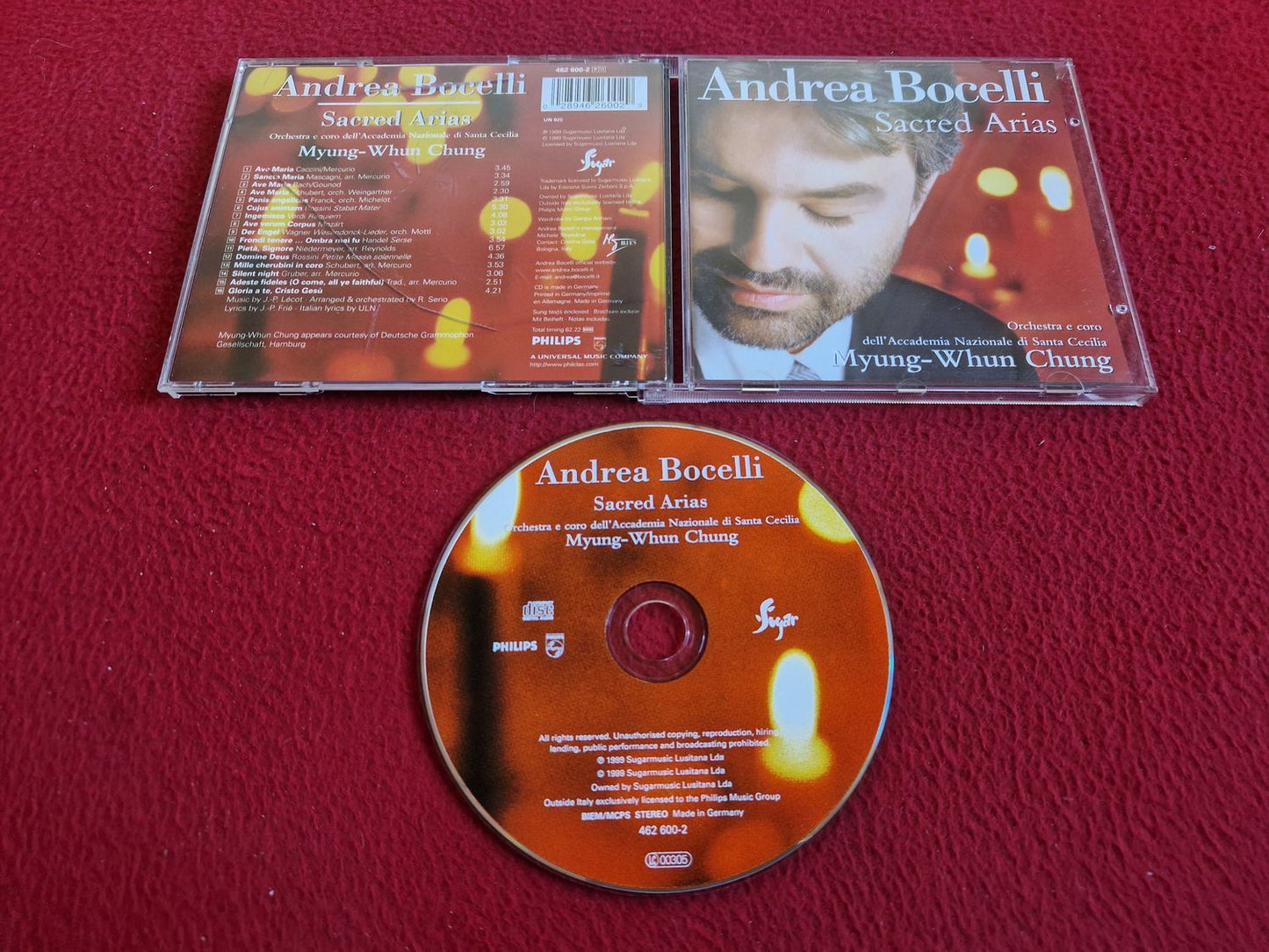 ANDREA BOCELLI SACRED ARIAS CD
