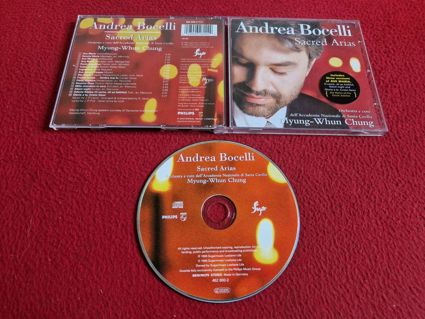 ANDREA BOCELLI SACRED ARIAS CD