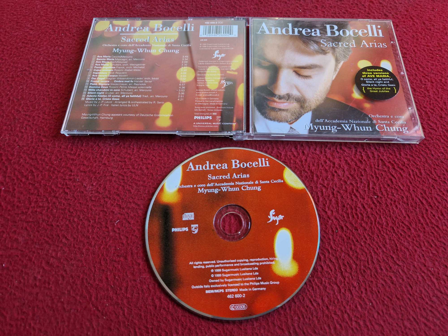 ANDREA BOCELLI SACRED ARIAS CD