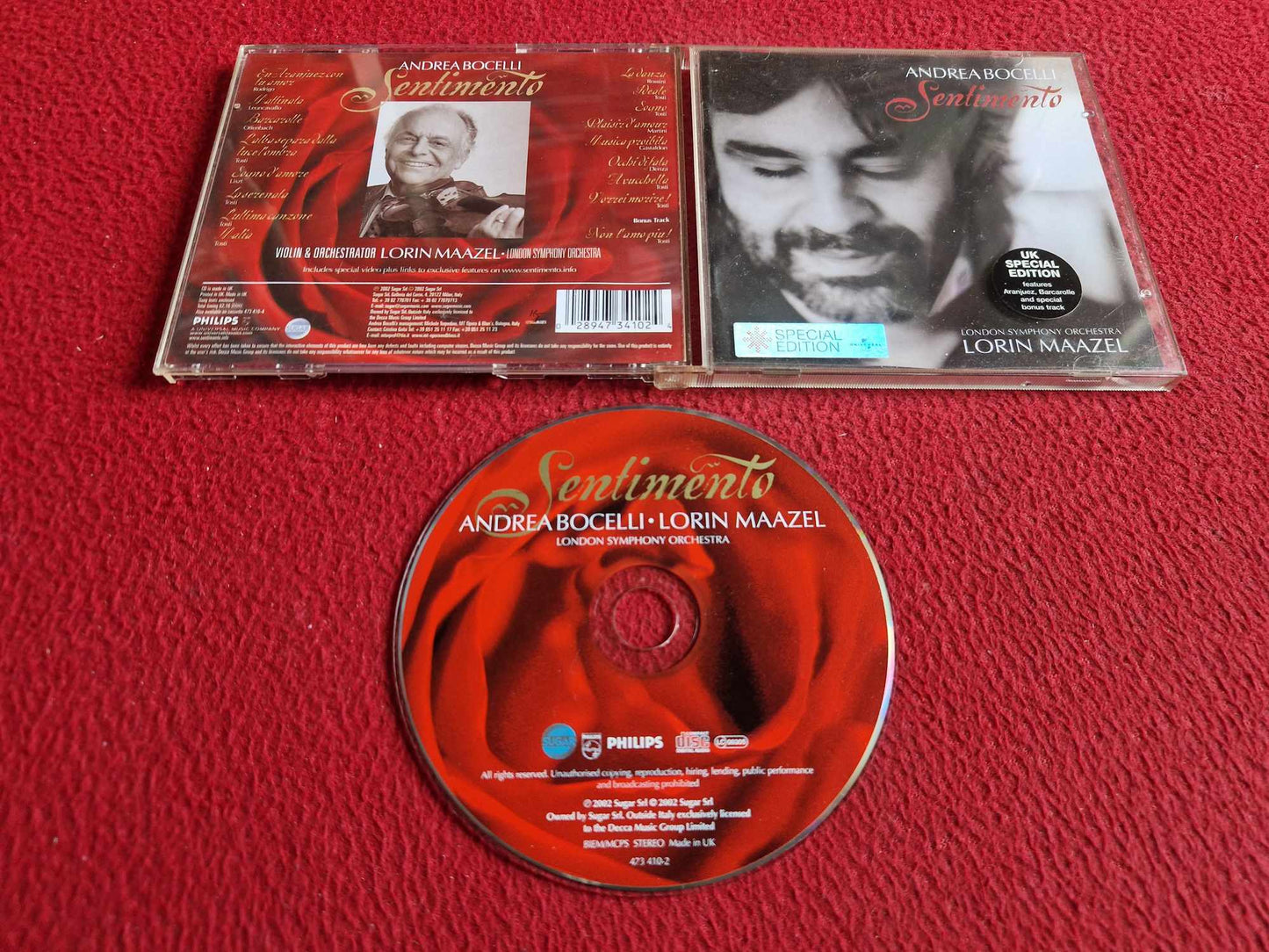ANDREA BOCELLI SENTIMENTO CD