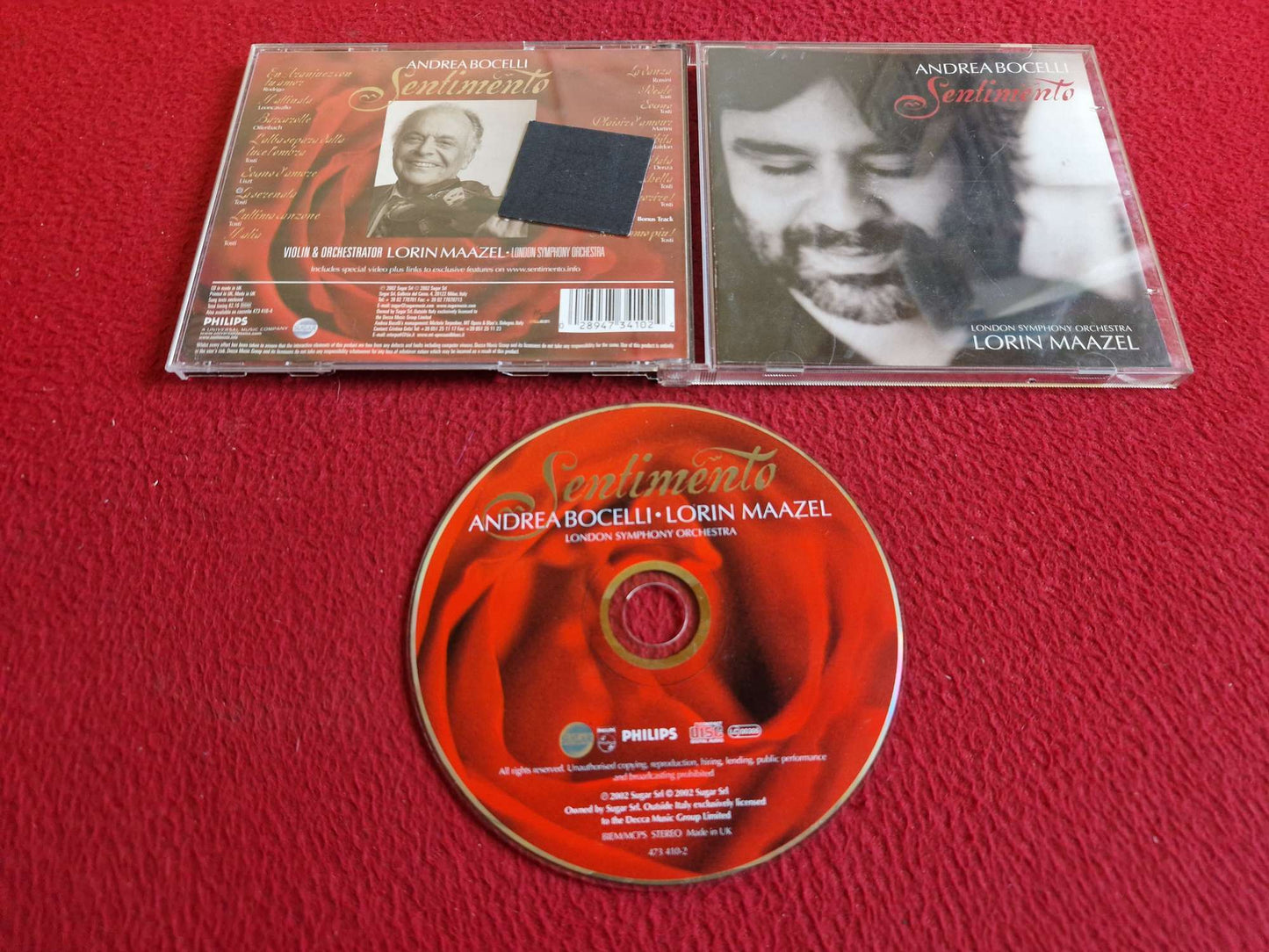 ANDREA BOCELLI SENTIMENTO CD