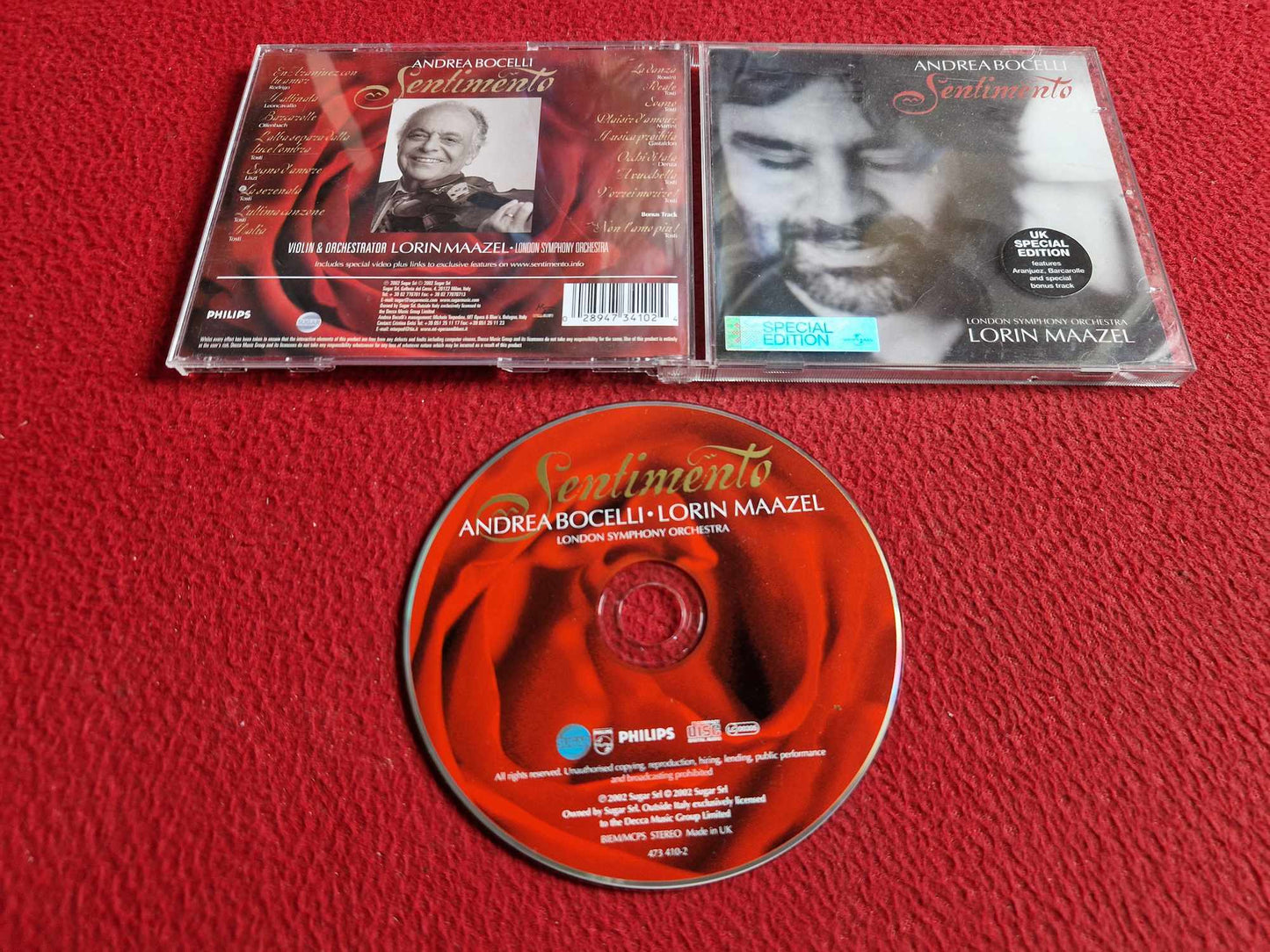 ANDREA BOCELLI SENTIMENTO CD
