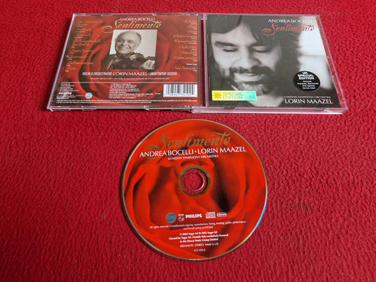 ANDREA BOCELLI SENTIMENTO LONDON SYMPHONY ORCHESTRA LORIN MAAZEL CD