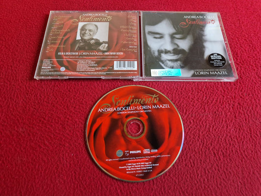 ANDREA BOCELLI SENTIMENTO UK SPECIAL EDITION CD