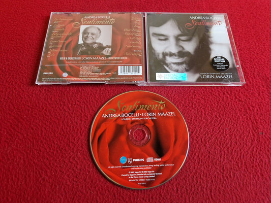 ANDREA BOCELLI SENTİMENTO UK SPECIAL EDITION CD