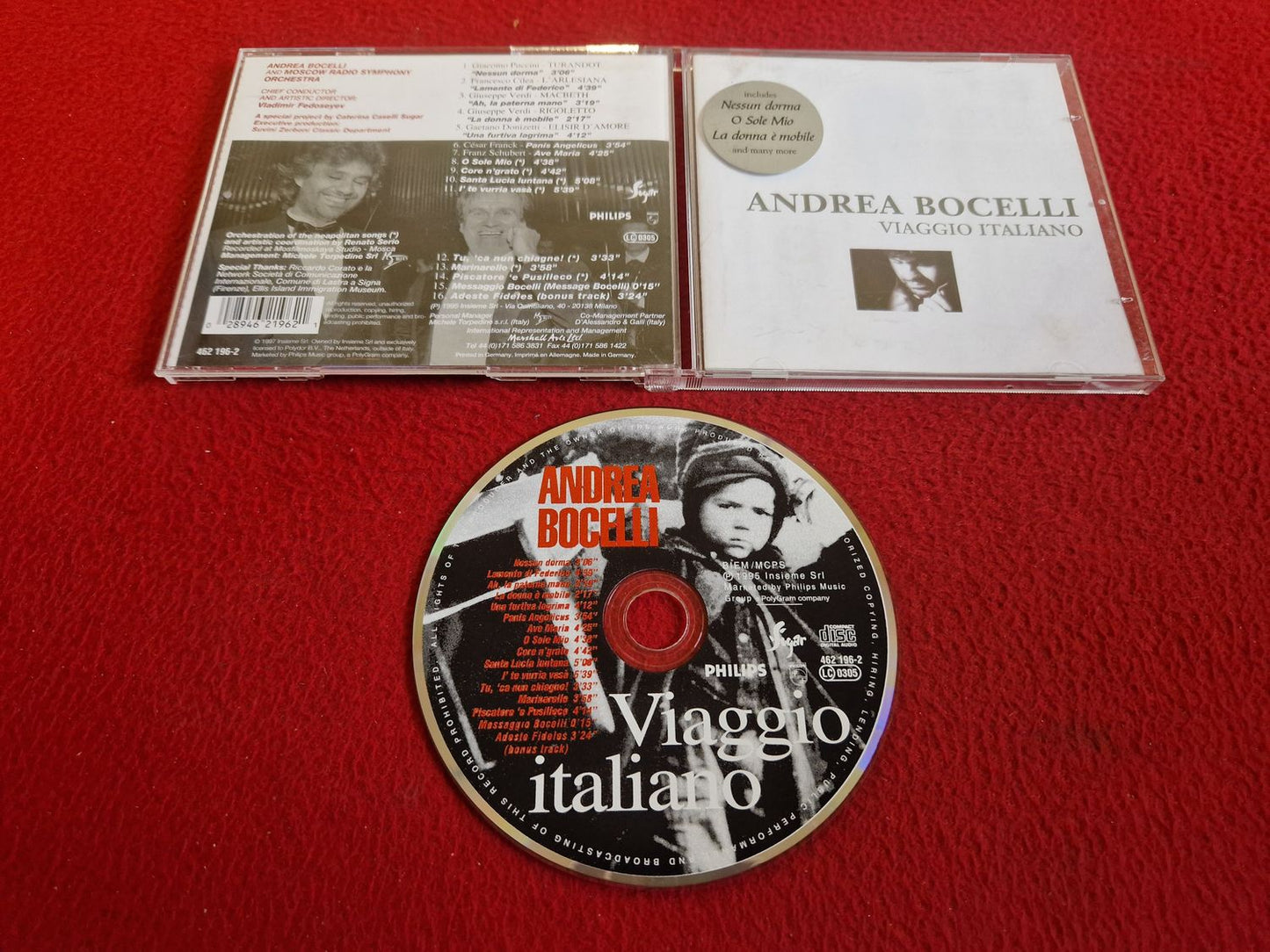ANDREA BOCELLI VIAGGIO ITALIANO CD