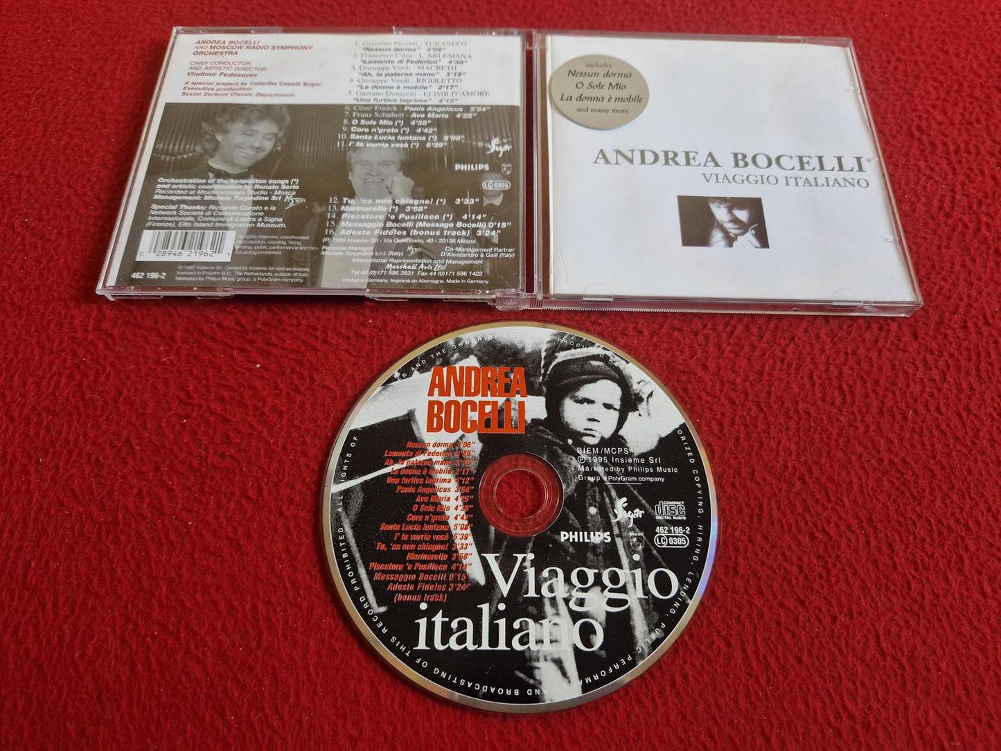 ANDREA BOCELLI VIAGGIO ITALIANO CD