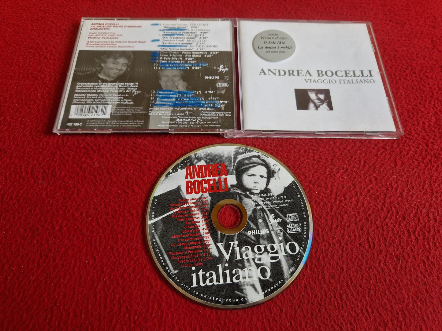 ANDREA BOCELLI VIAGGIO ITALIANO CD
