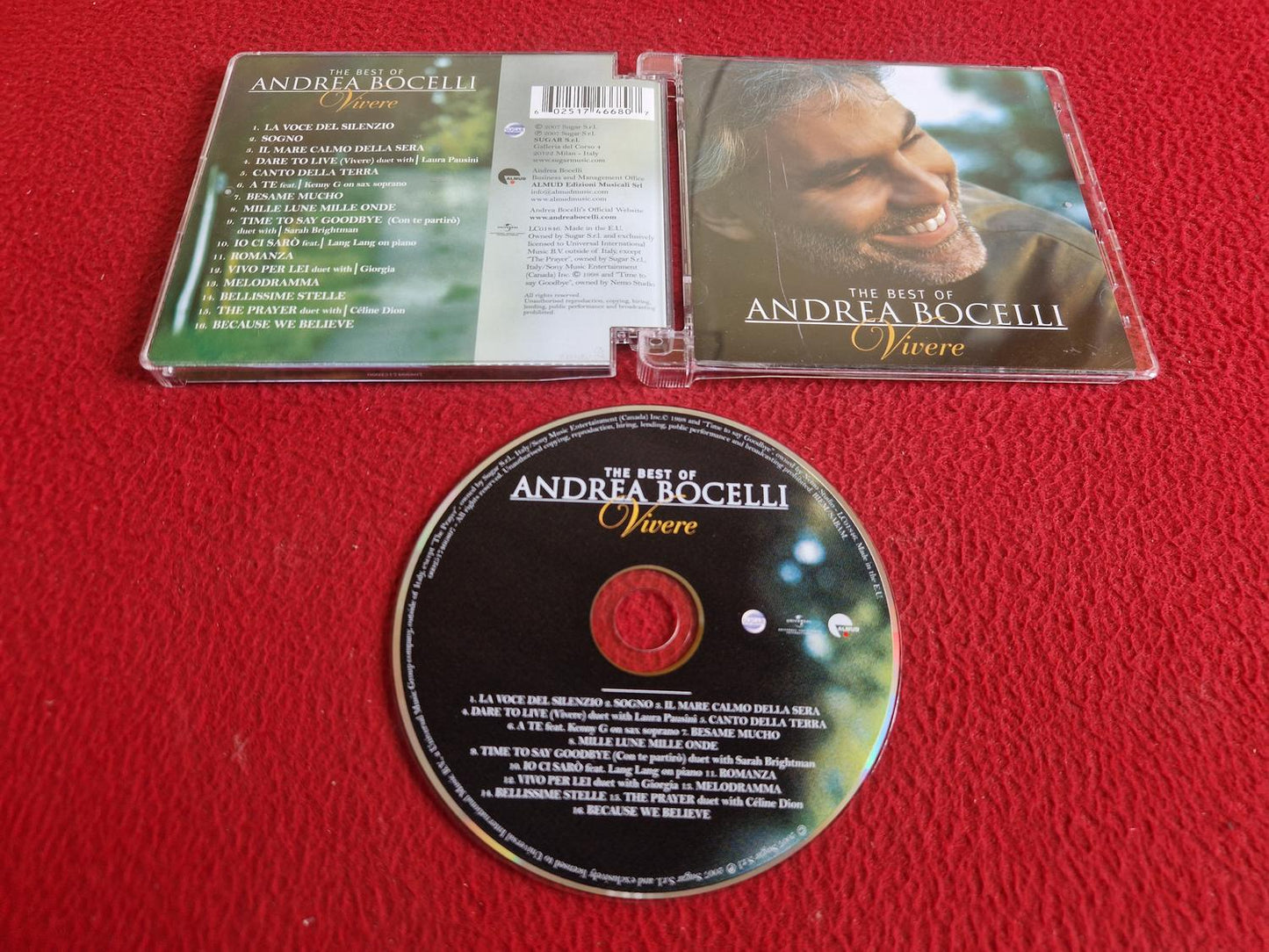 ANDREA BOCELLI VIVERE THE BEST OF CD