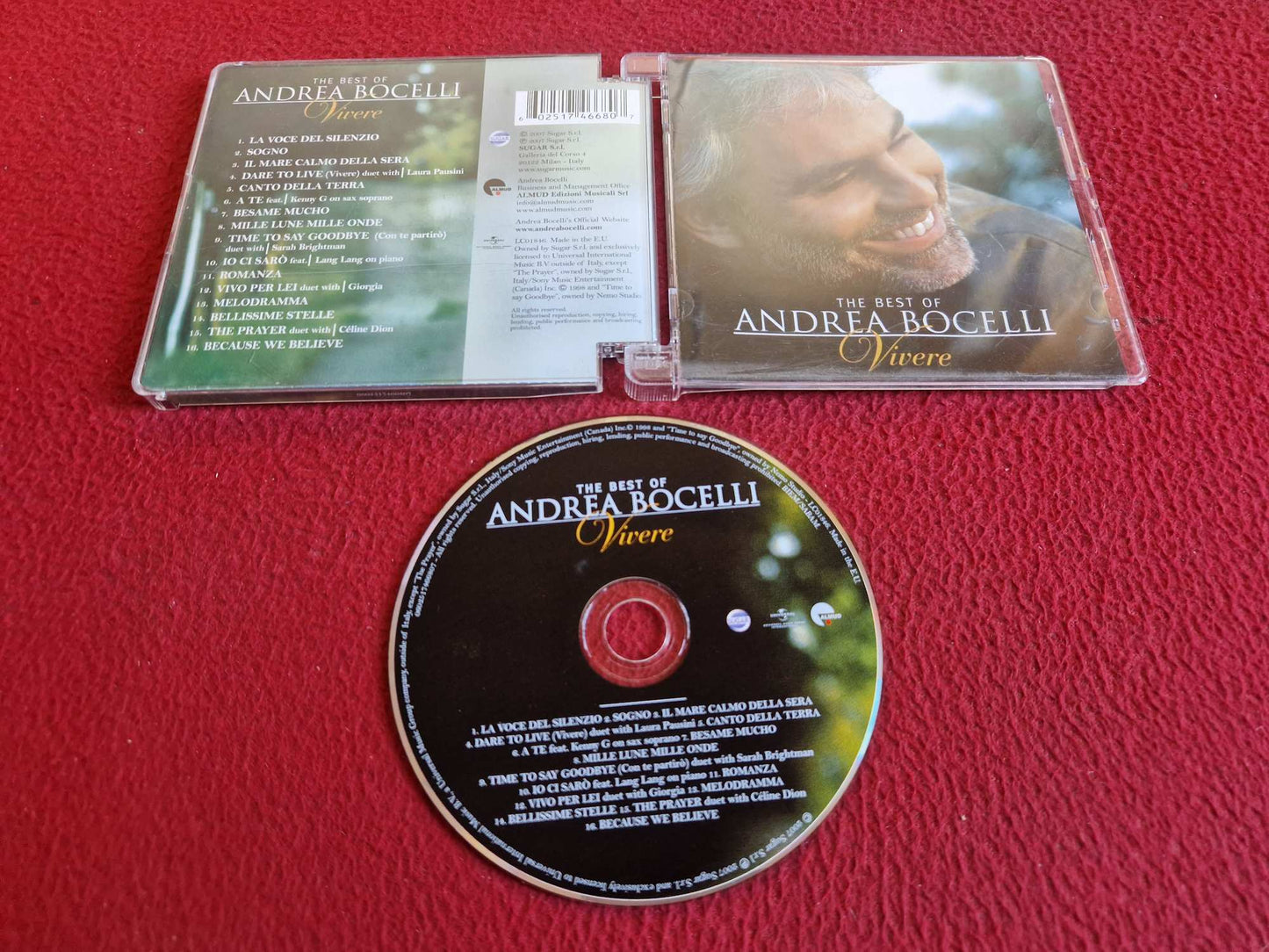 ANDREA BOCELLI VIVERE THE BEST OF CD