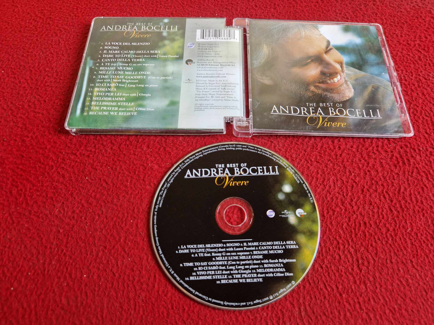 ANDREA BOCELLI VIVERE THE BEST OF CD