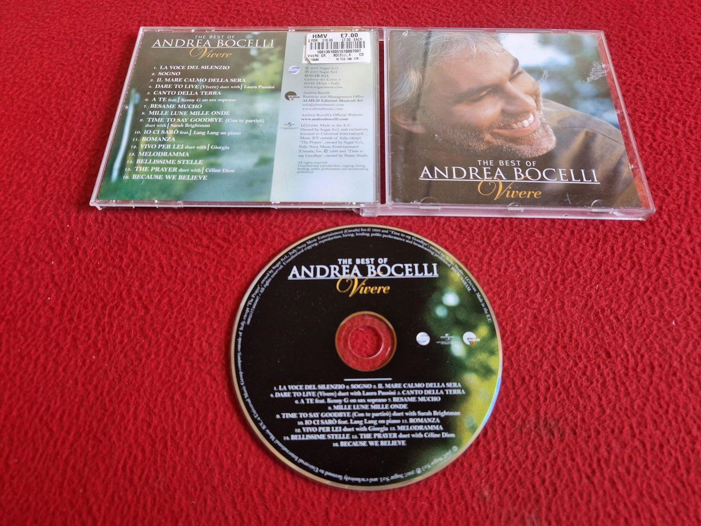 ANDREA BOCELLI VIVERE THE BEST OF CD