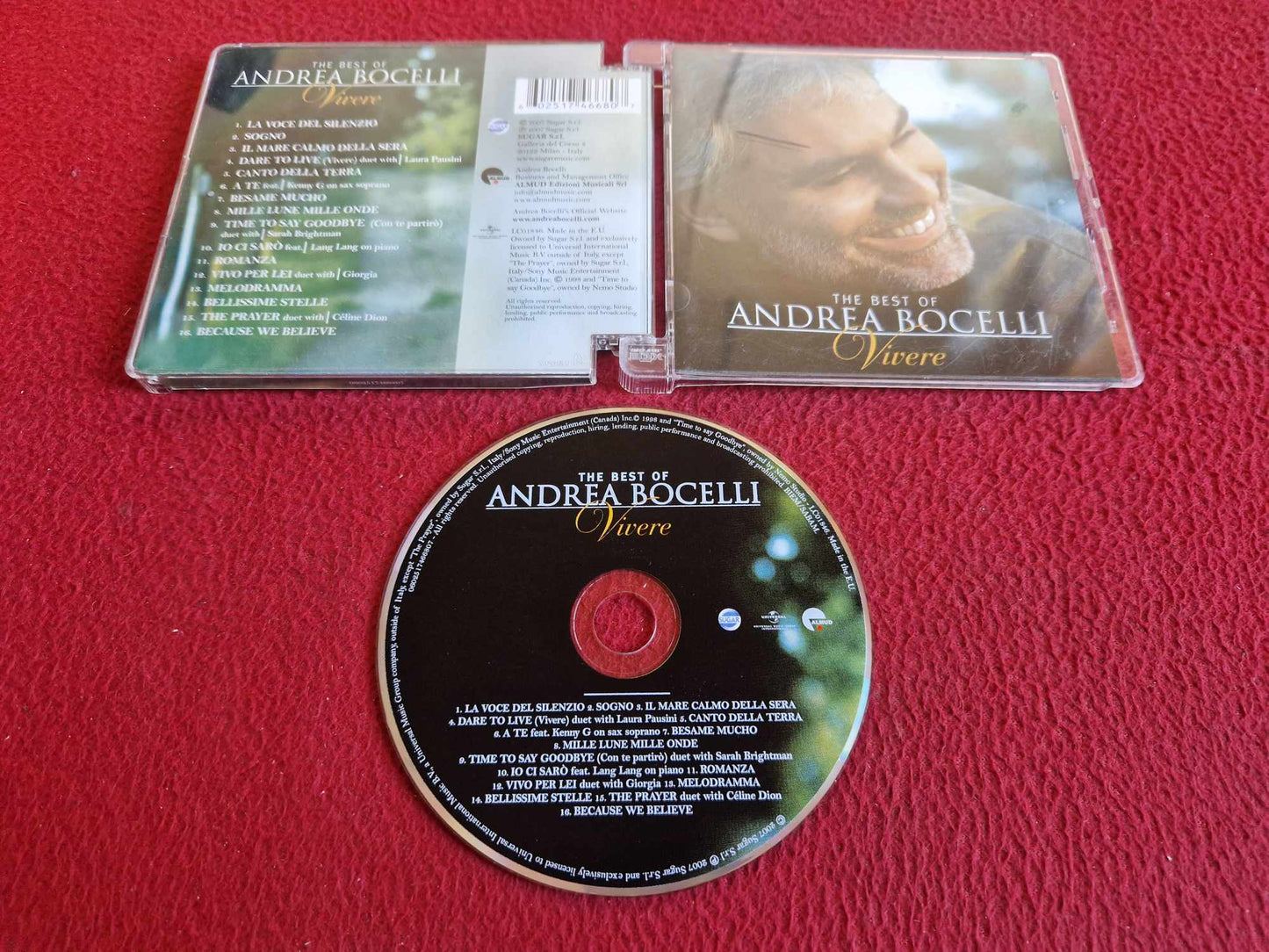 ANDREA BOCELLI VIVERE THE BEST OF CD