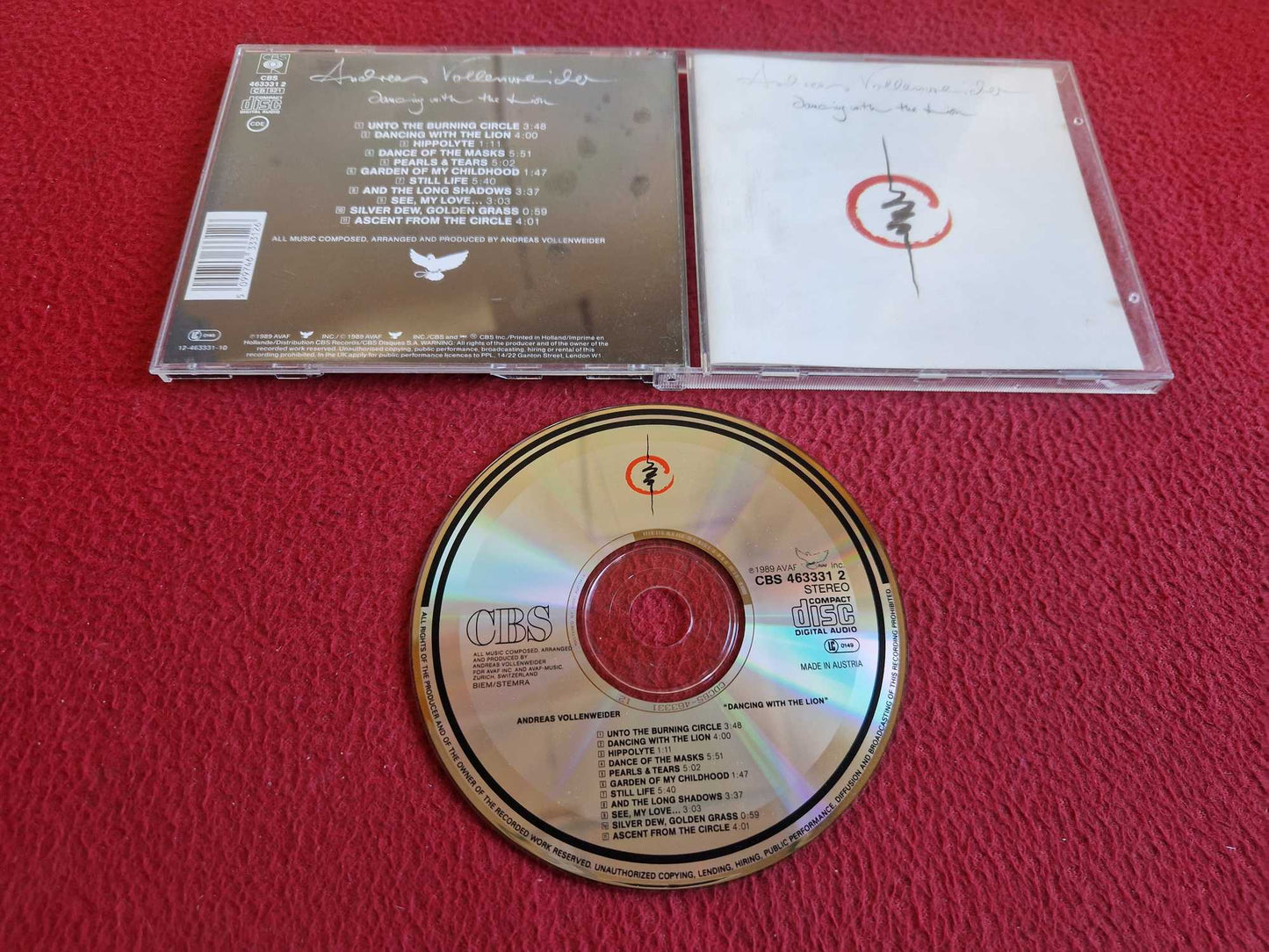 ANDREAS VOLLENWEIDER DANCING WITH THE LION CD