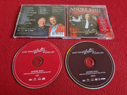 ANDRE RIEU AND HIS JOHANN STRAUSS ORCHESTRA AND THE WALTZ GOES ON CD / DVD