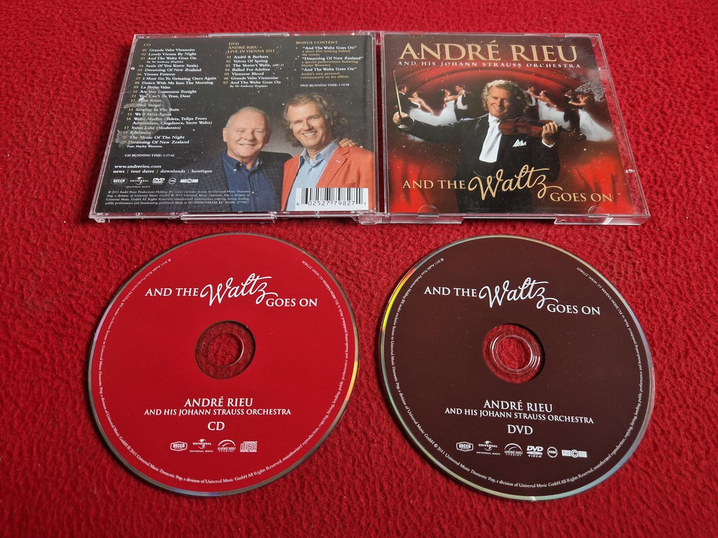 ANDRE RIEU AND HIS JOHANN STRAUSS ORCHESTRA AND THE WALTZ GOES ON CD