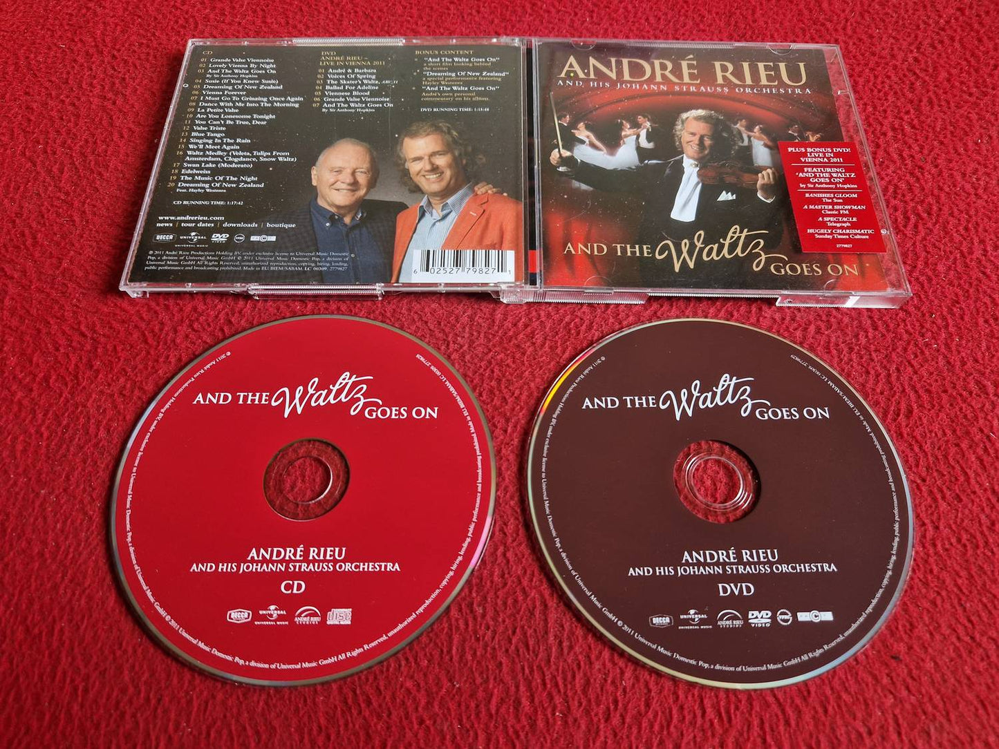 ANDRE RIEU AND HIS JOHANN STRAUSS ORCHESTRA ANT THE WALTZ GOES ON CD