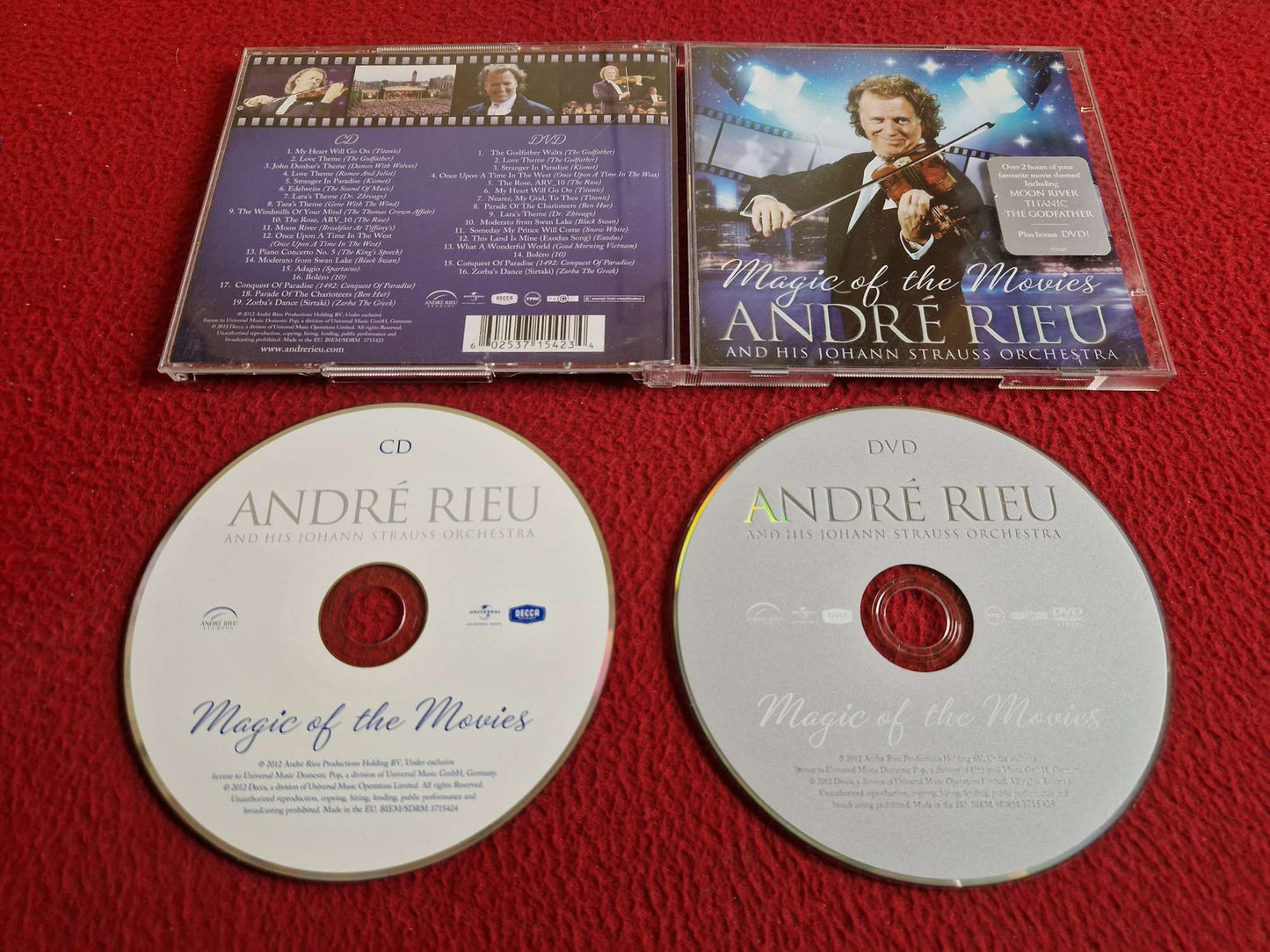 ANDRE RIEU MAGIC OF THE MOVIES CD / DVD