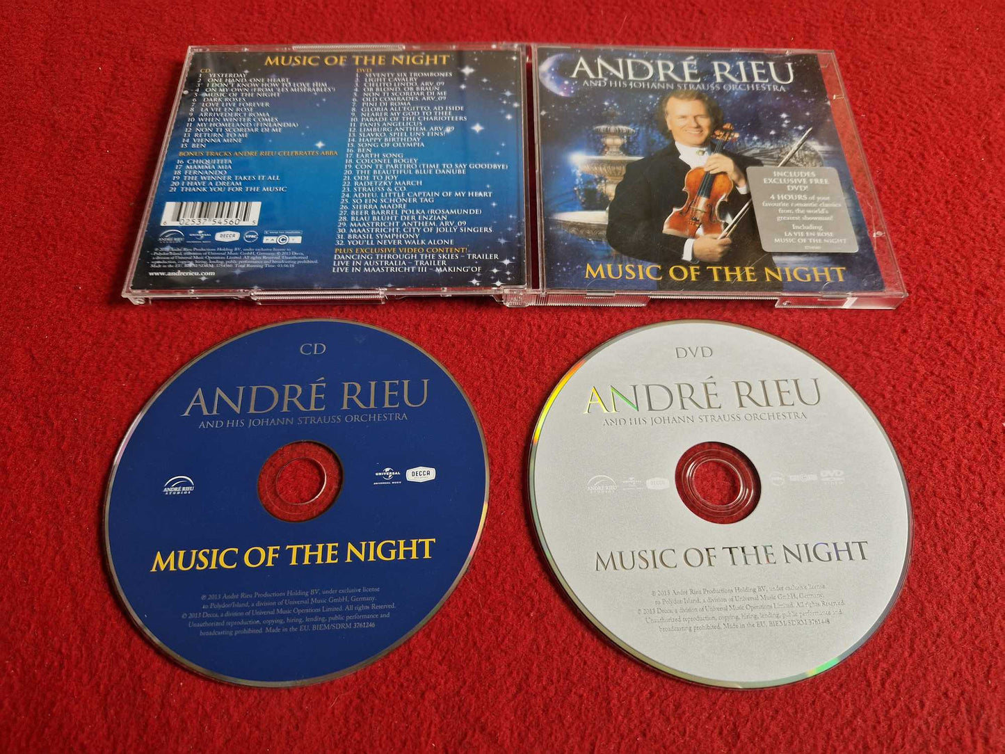 ANDRE RIEU MUSIC OF THE NIGHT CD / DVD