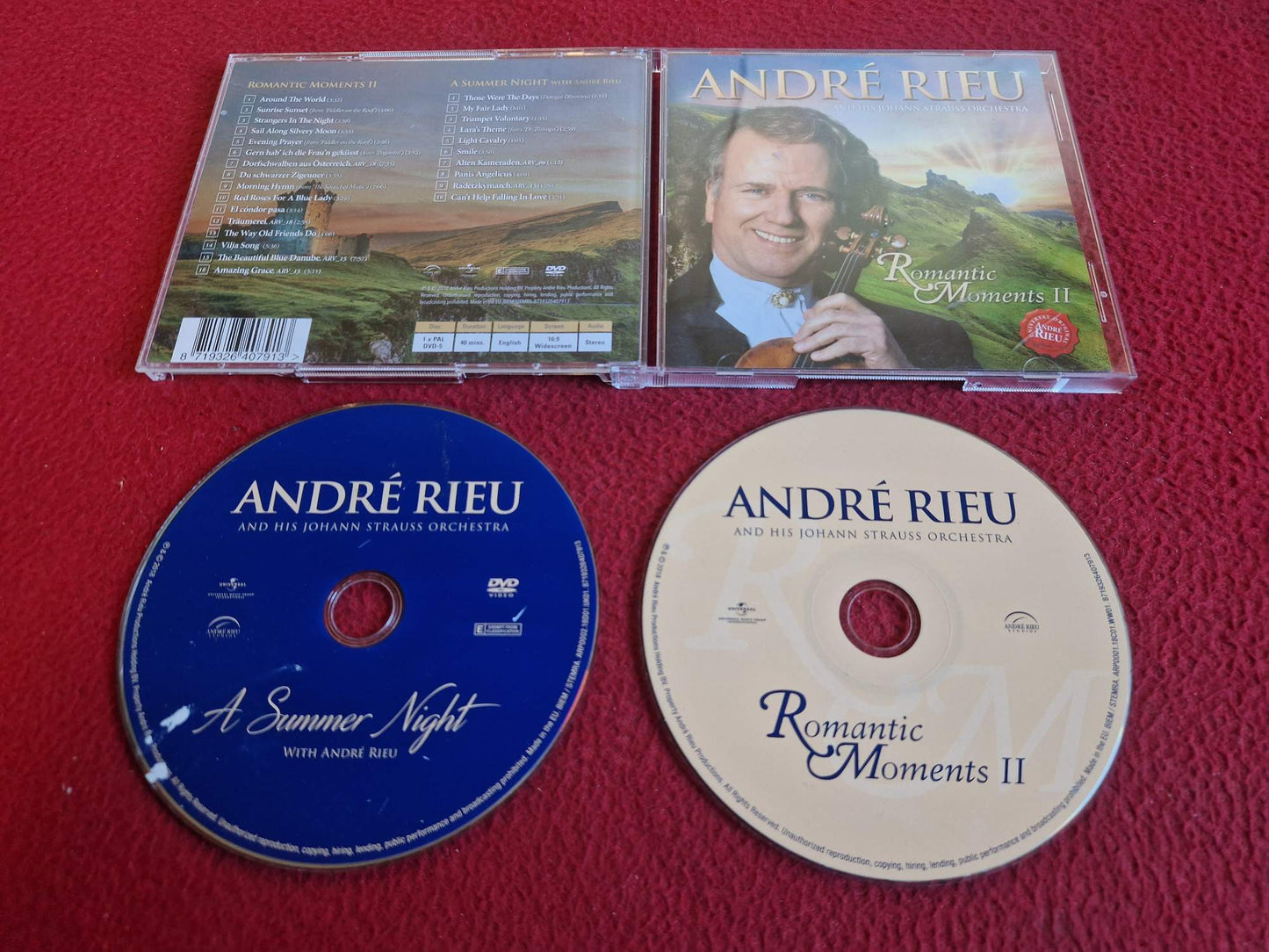 ANDRE RIEU ROMANTIC MOMENTS II CD / DVD