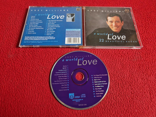 ANDY WILLIAMS A WORLD OF LOVE  CD