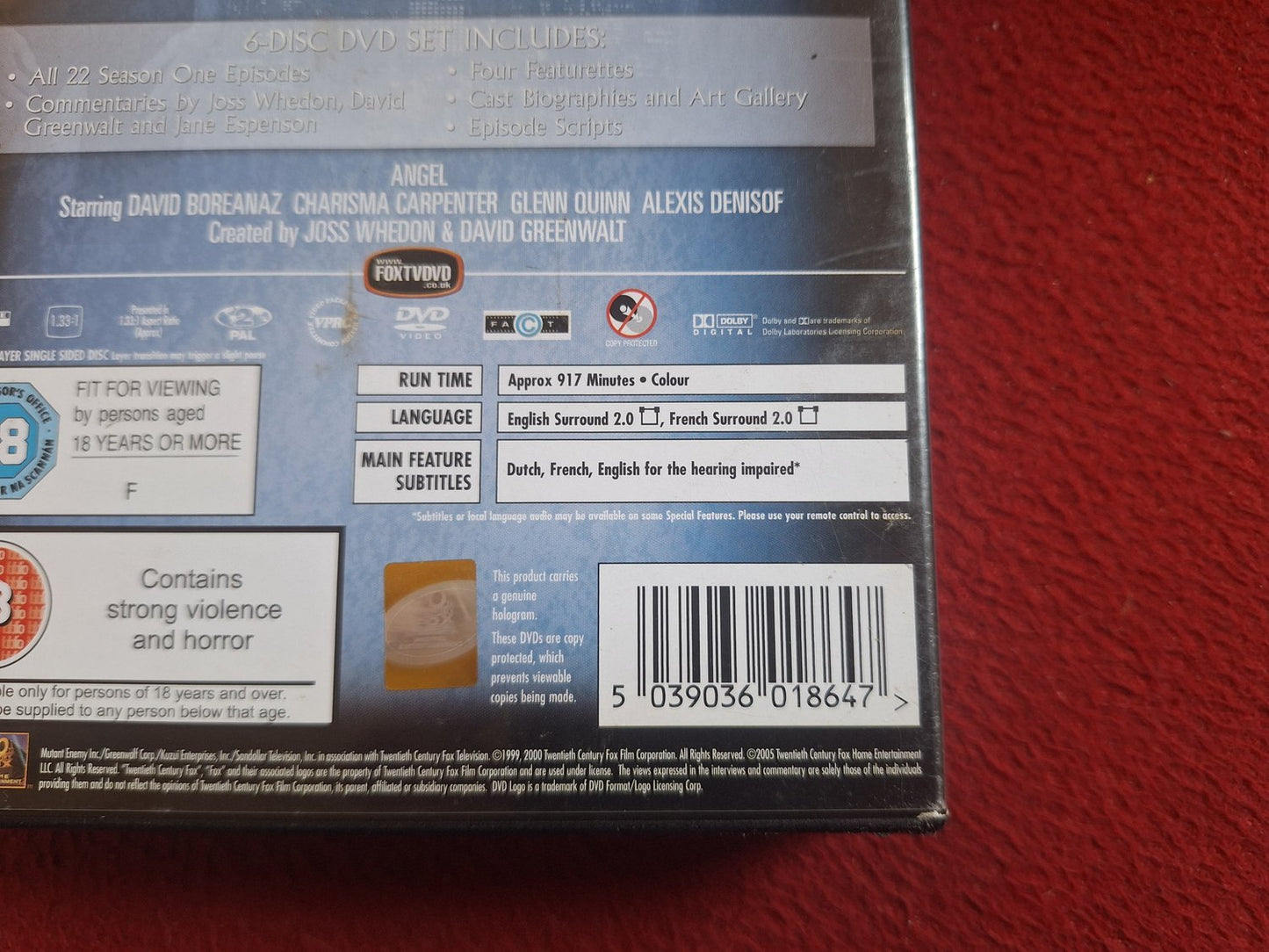 ANGEL SEASON 1 BOX DVD